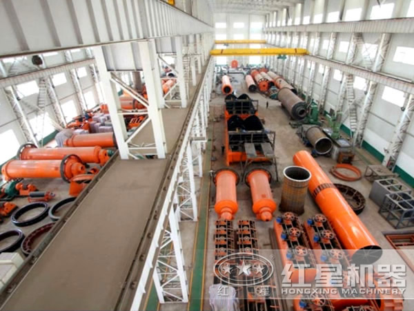 红星厂家球磨机生产车间