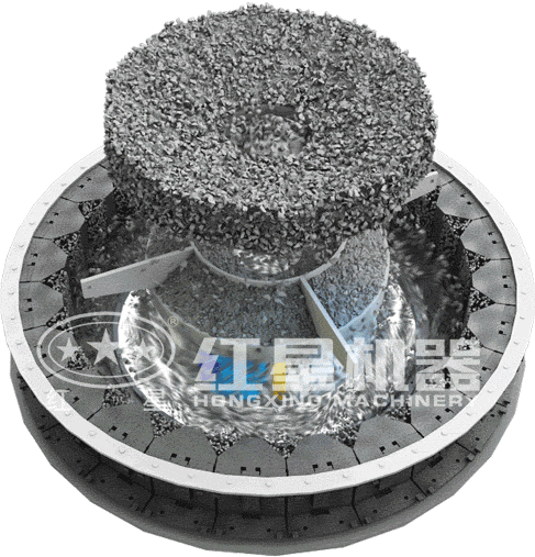 冲击式破碎机动态原理图