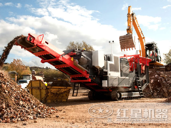 移动建筑垃圾破碎机 移动建筑垃圾破碎机