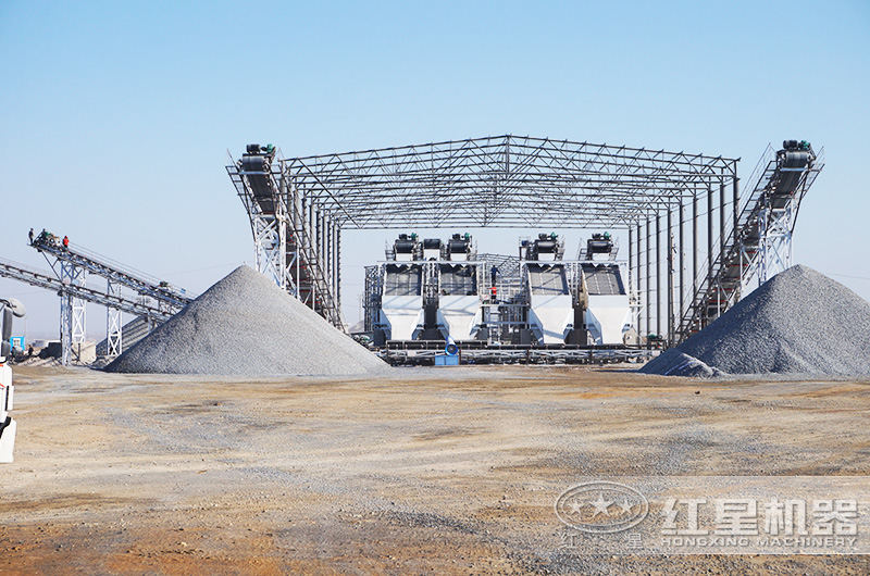 石灰石破碎加工现场